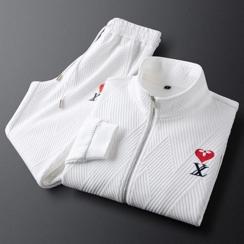 Spring And Autumn New Casual Suit Men's Trend Fashion Embroidered Jacket Long Trousers Sportswear Simple Pressed Two-Piece Set
Spring And Autumn New Casual Suit Men's Trend Fashion Embroidered Jacket Long Trousers Sportswear Simple Pressed Two-Piece Set