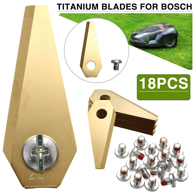 Durable Robot Mower Cutter Replacement Blade Titanium Blade for Bosch Indego Robot Garden Lawn Mower Anti-rust Accessories
Durable Robot Mower Cutter Replacement Blade Titanium Blade for Bosch Indego Robot Garden Lawn Mower Anti-rust Accessories