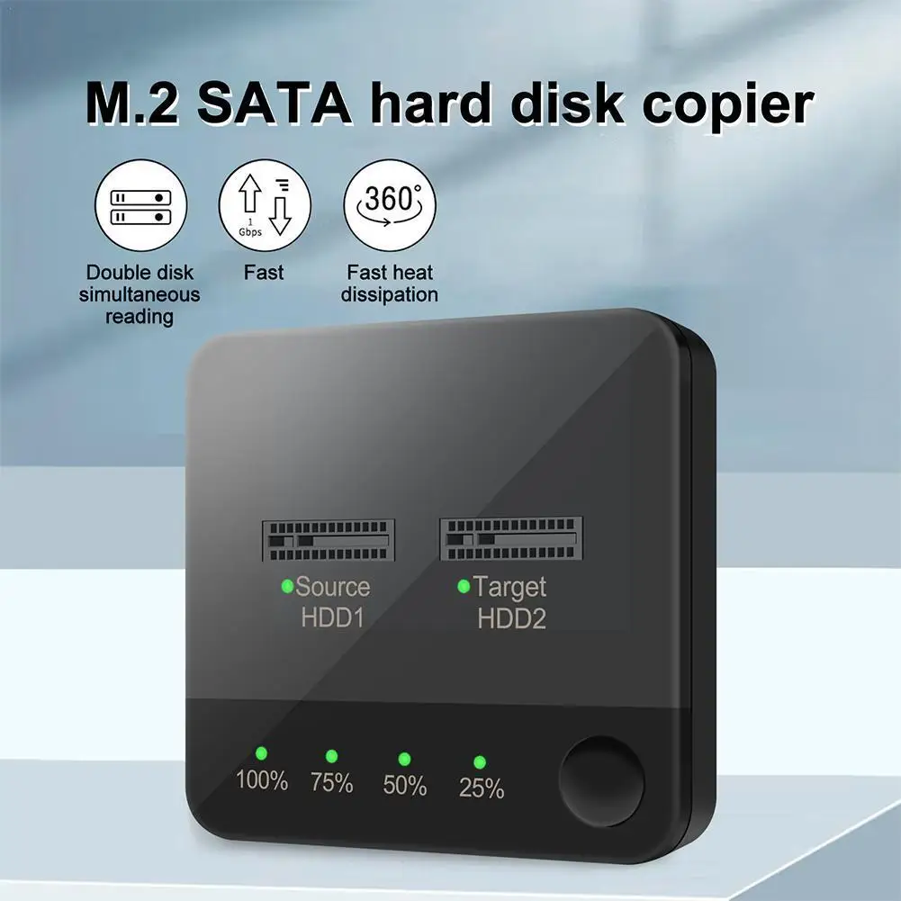 2 Bay M.2 SATA(B-KEY/B & M-KEY) клон док-станции с автономным диском, одно нажатие, двойная копия, копировальный ящик для чтения E8H5
2 Bay M.2 SATA(B-KEY/B & M-KEY) клон док-станции с автономным диском, одно нажатие, двойная копия, копировальный ящик для чтения E8H5