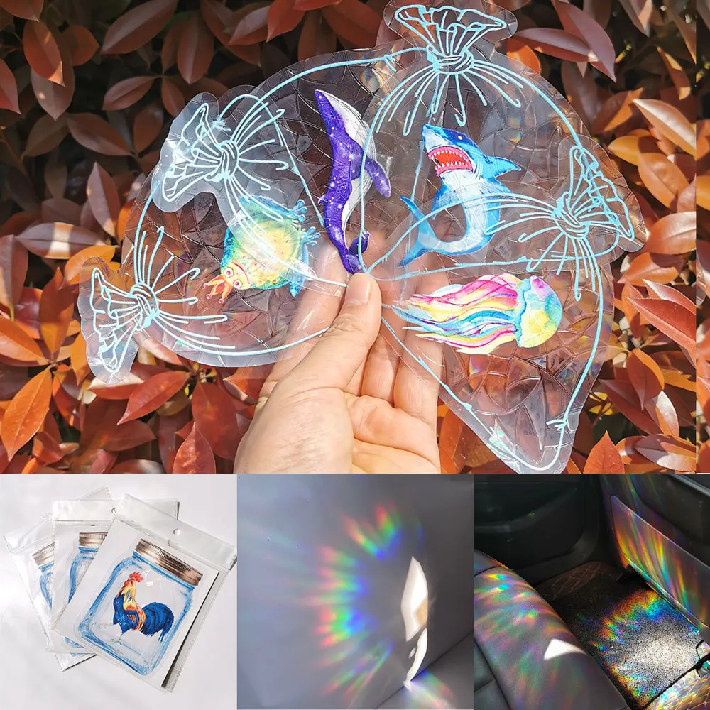 A variety of 3D cartoon creative pictures rainbow prism electrostatic film glass film PVC film window film
A variety of 3D cartoon creative pictures rainbow prism electrostatic film glass film PVC film window film