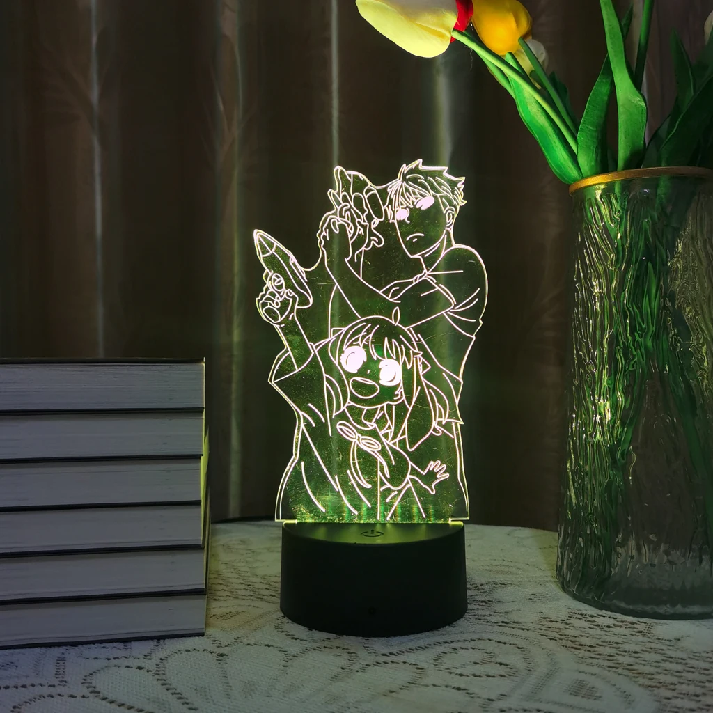 Светодиодная лампа 3d для манги, шпиона, для всей семьи аниме, Anya Yor Loid, подделка, ночник, декор для детской, дома, спальни, иллюзия, рождественский подарок
Светодиодная лампа 3d для манги, шпиона, для всей семьи аниме, Anya Yor Loid, подделка, ночник, декор для детской, дома, спальни, иллюзия, рождественский подарок