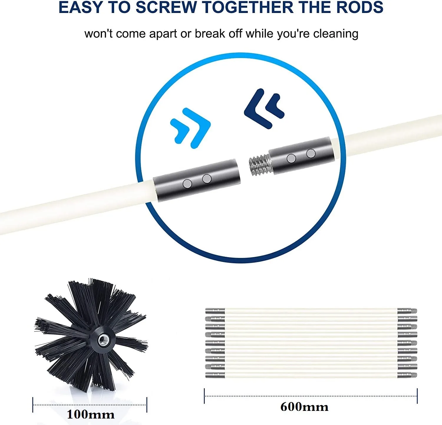 Chimney Cleaner Brush Cleaning Rotary Sweep System Fireplace Soot Rod Kit For Household Cleaning Tool Cleaning Brush
Chimney Cleaner Brush Cleaning Rotary Sweep System Fireplace Soot Rod Kit For Household Cleaning Tool Cleaning Brush