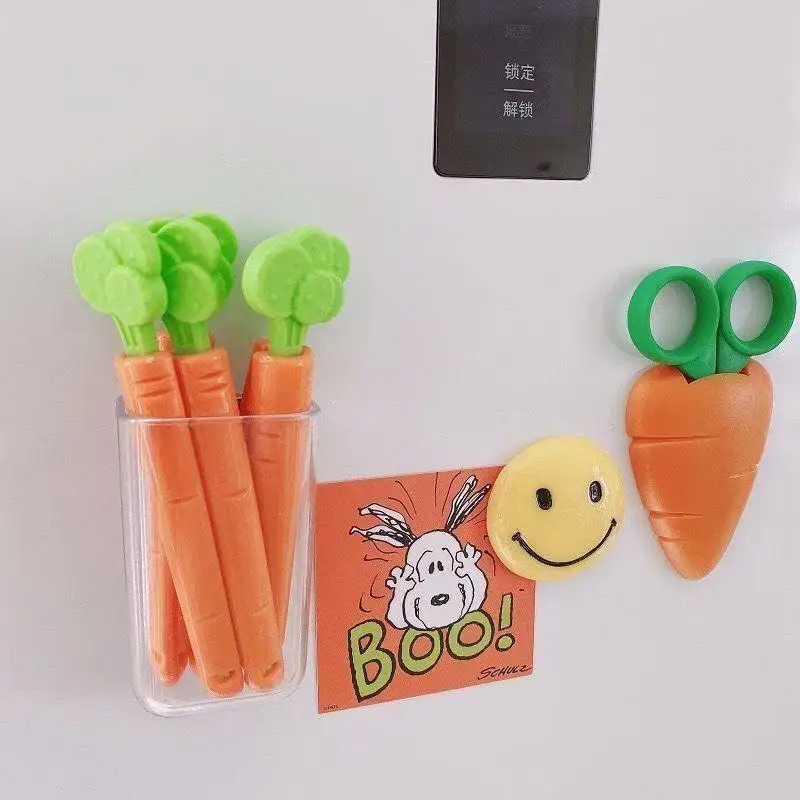

5PCS Plastic Bag Clip Carrot Sealing Clip Kitchen Food Bag Sealing Clip Storage-type Snack Moisture-proof Fresh-keeping Creative