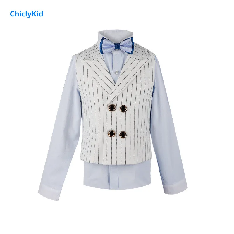 Boy Striped Vest Kids Waistcoat Wedding Clothes Sets Toddler Formal Dress Suit Child Shirt Overalls Bowtie Baby Gentlemen Outfit
Boy Striped Vest Kids Waistcoat Wedding Clothes Sets Toddler Formal Dress Suit Child Shirt Overalls Bowtie Baby Gentlemen Outfit