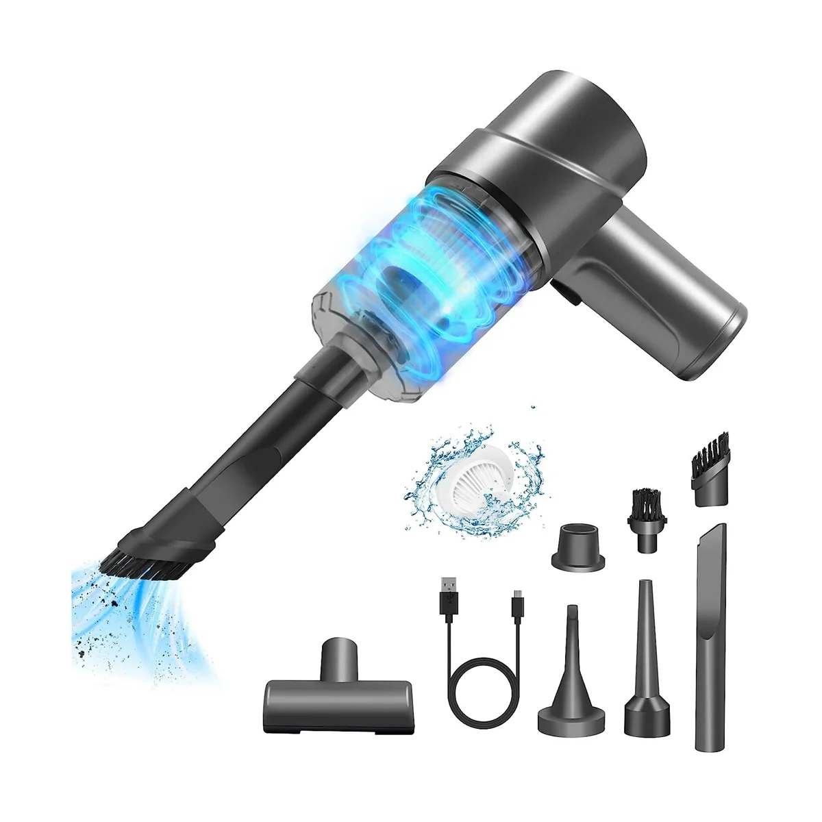 Handheld Vacuum Cordless 6000PA Powerful Car Vacuum Cleaner 120W Mini Hand Vacuum,for Home,Pet Hair,Car
Handheld Vacuum Cordless 6000PA Powerful Car Vacuum Cleaner 120W Mini Hand Vacuum,for Home,Pet Hair,Car