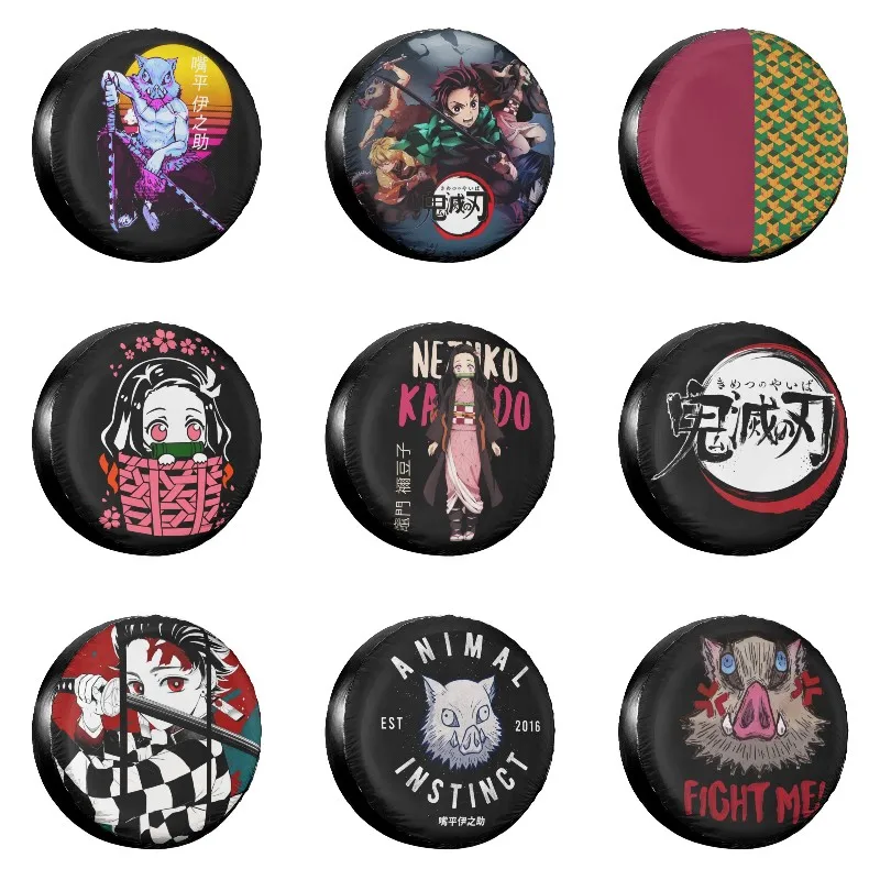 Kimetsu No Yaiba Demon Slayer Spare Tire Cover Case Bag for Jeep Pajero Inosuke Vaporwave Anime Car Wheel Protectors Accessories
Kimetsu No Yaiba Demon Slayer Spare Tire Cover Case Bag for Jeep Pajero Inosuke Vaporwave Anime Car Wheel Protectors Accessories