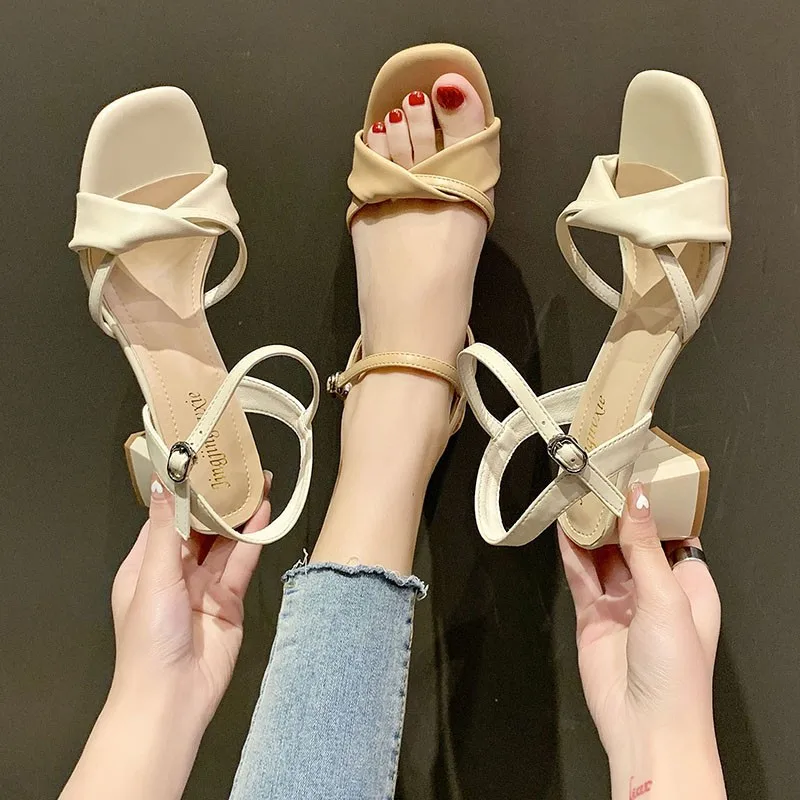 Women's Sandals Free Shipping Summer 2022 Open Toe Wedges Elegant Medium Heel Women's Shoes Ladies Female Modern Sandals 35-39
Women's Sandals Free Shipping Summer 2022 Open Toe Wedges Elegant Medium Heel Women's Shoes Ladies Female Modern Sandals 35-39