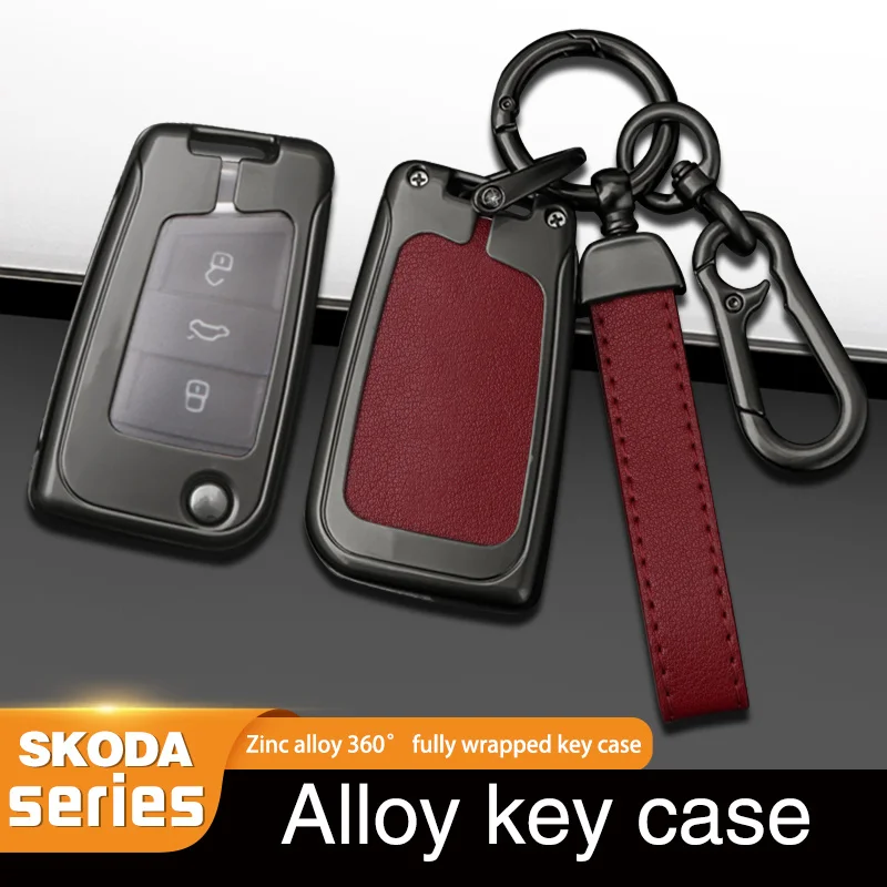 Fashion Metal Leather Car Remote Key Case Cover Shell For Skoda Octavia Kodiaq For VW Volkswagen Golf 7 MK7 Tiguan MK2 Car Goods
Fashion Metal Leather Car Remote Key Case Cover Shell For Skoda Octavia Kodiaq For VW Volkswagen Golf 7 MK7 Tiguan MK2 Car Goods