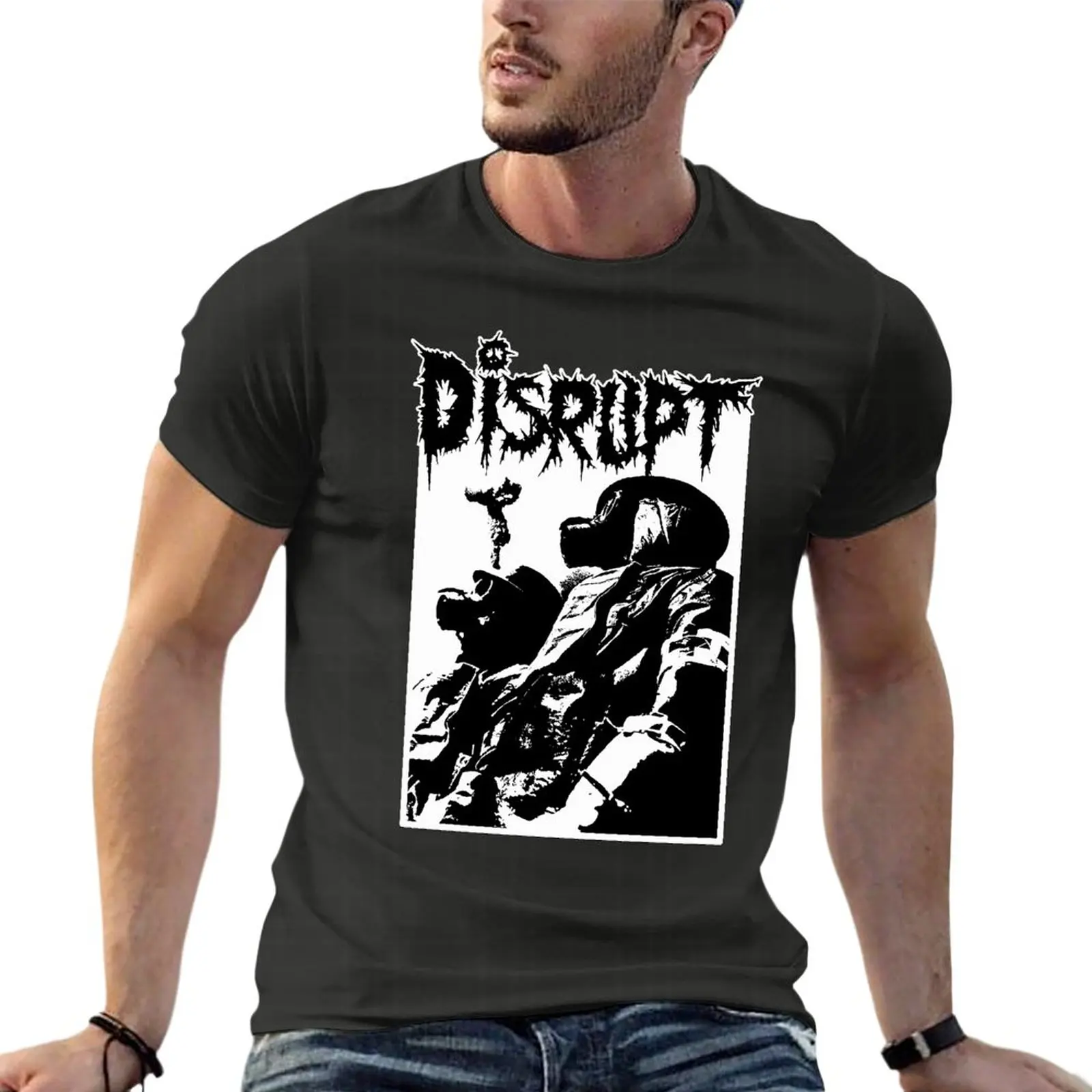 Disrupt Gas Masks - Discharge Consume State Of Fear Oversized T Shirts Custom Mens Clothing Short Sleeve Streetwear Tops Tee 
Disrupt Gas Masks - Discharge Consume State Of Fear Oversized T Shirts Custom Mens Clothing Short Sleeve Streetwear Tops Tee