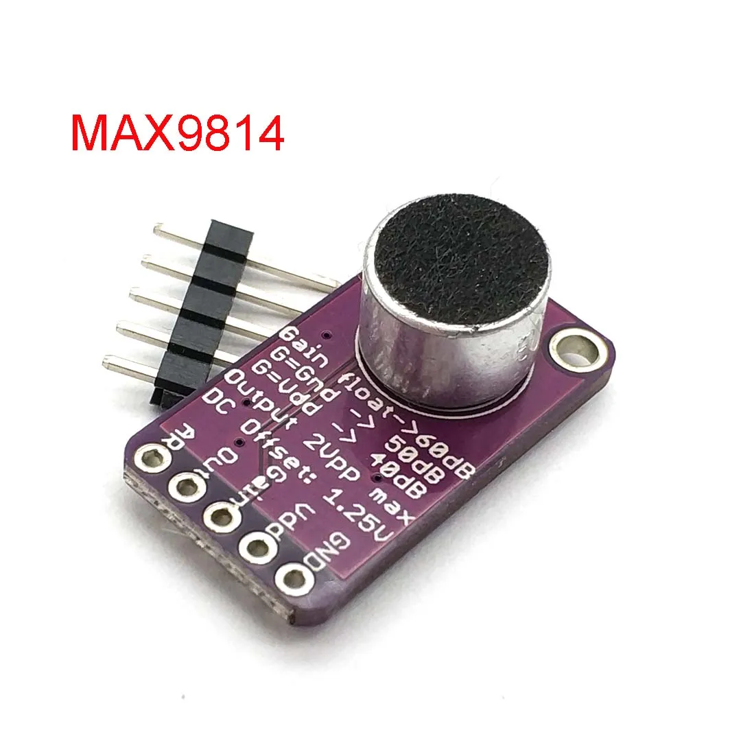 Микрофон MAX9814, плата с автоматическим контролем усиления для Uno, с программируемым коэффициентом атаки и релиза, с низким коэффициентом THD
Микрофон MAX9814, плата с автоматическим контролем усиления для Uno, с программируемым коэффициентом атаки и релиза, с низким коэффициентом THD