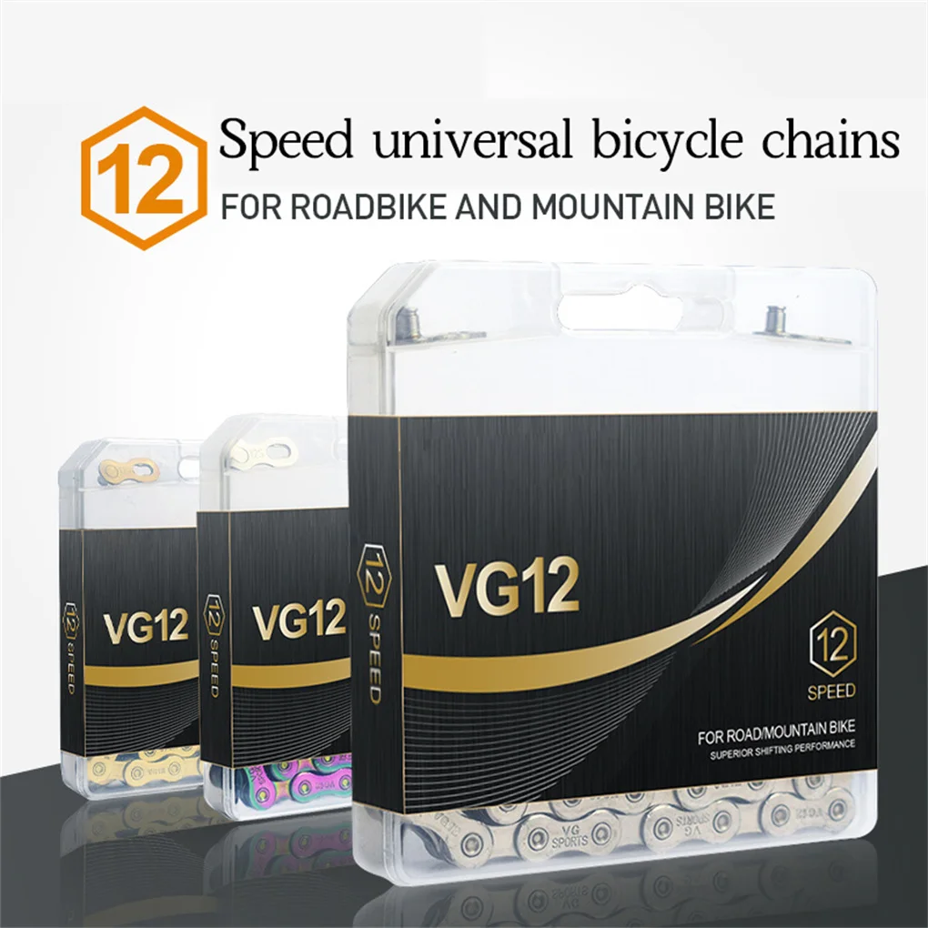 Bike Chain Mountain Bike 12 Speed Carbon Steel Chain Road Bicycle Accessory Replacement for Shimano Colorful
Bike Chain Mountain Bike 12 Speed Carbon Steel Chain Road Bicycle Accessory Replacement for Shimano Colorful