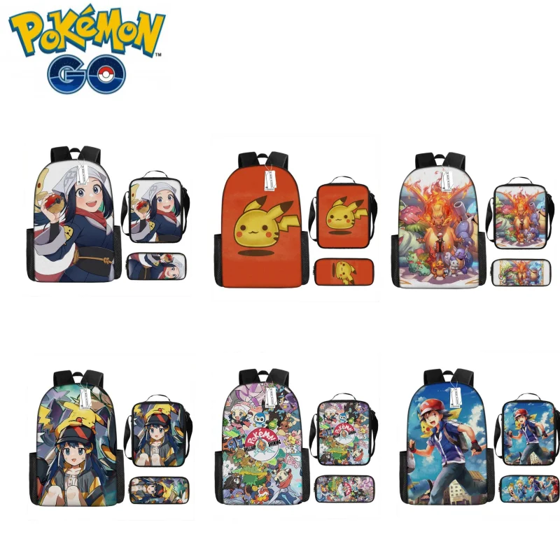 Набор школьных портфелей Pokemon с мультипликационным аниме принтом Пикачу Творческий рюкзак для детского сада кавайная сумка пенал легкий 3 шт.
Набор школьных портфелей Pokemon с мультипликационным аниме принтом Пикачу Творческий рюкзак для детского сада кавайная сумка пенал легкий 3 шт.