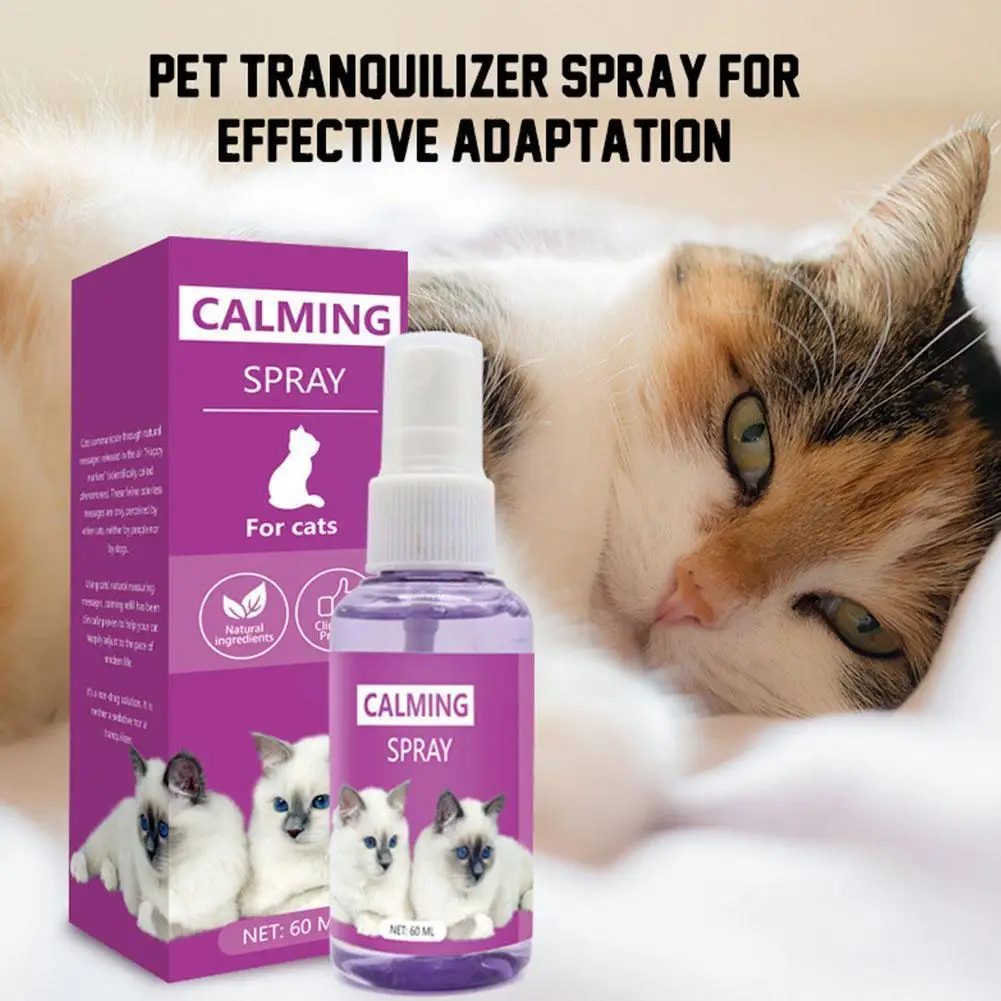 60ML Cat Calming Spray Kitten Pet Pheromone Collar Cats Comforting Soothing Anti Detangling Training Calm Down Deter For Pe I1J2
60ML Cat Calming Spray Kitten Pet Pheromone Collar Cats Comforting Soothing Anti Detangling Training Calm Down Deter For Pe I1J2