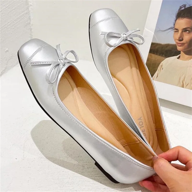 Flat Shoes Women's 2022 New Style Bow Soft-Soled Shoes For Women Casuales Slip-on Ballerina Flat Chaussure Femme
Flat Shoes Women's 2022 New Style Bow Soft-Soled Shoes For Women Casuales Slip-on Ballerina Flat Chaussure Femme