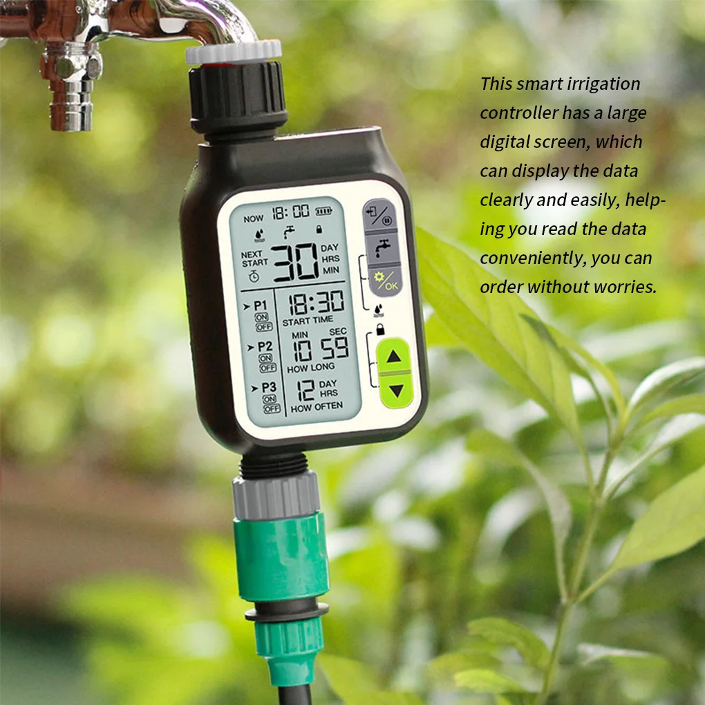 Garden Lawn Smart Watering Timer Adapter Irrigation Watering Timer Digital Faucet Irrigation Controller Adjustable Color Random
Garden Lawn Smart Watering Timer Adapter Irrigation Watering Timer Digital Faucet Irrigation Controller Adjustable Color Random