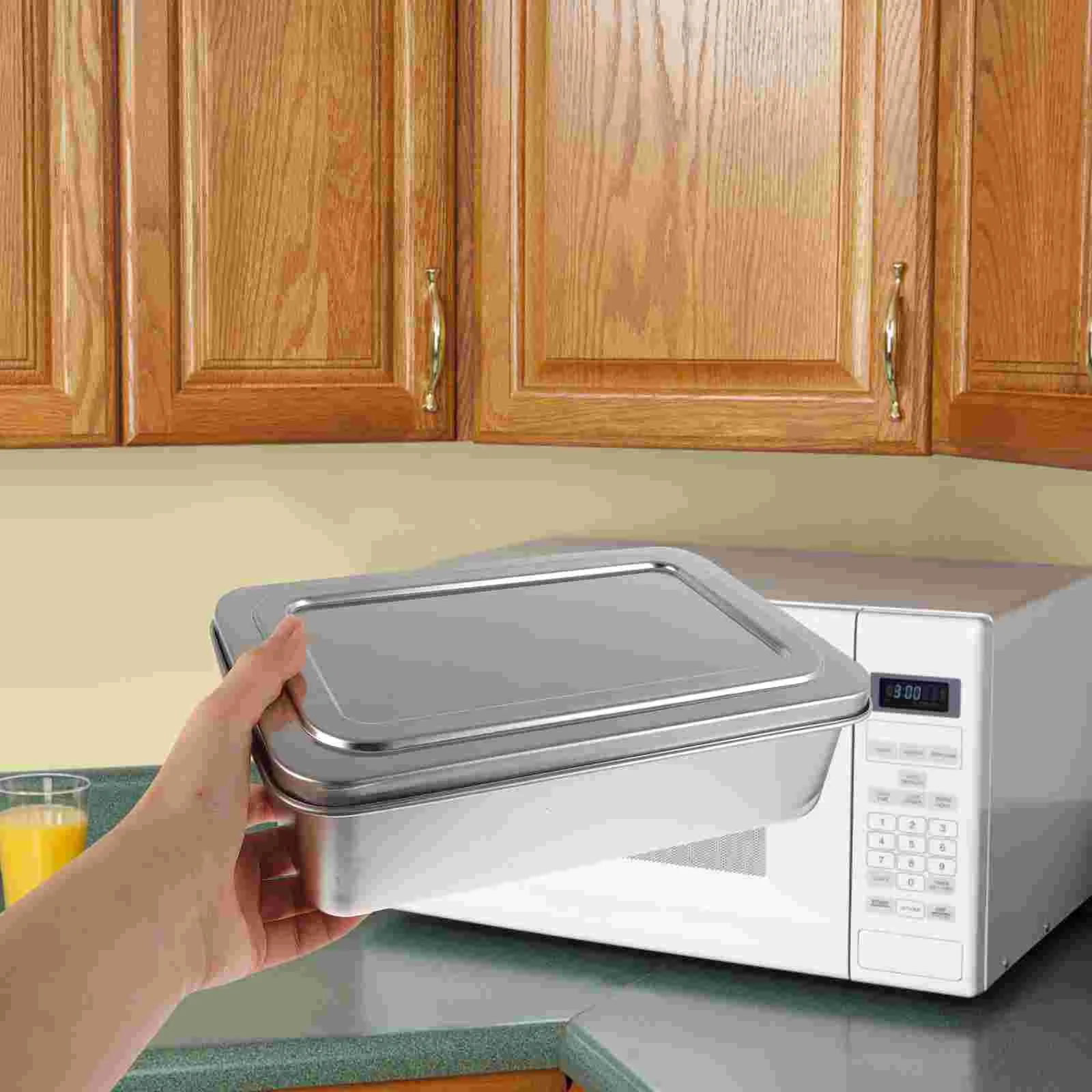 Covered Baking Tray Cake Pan Oven Rectangular For Restaurant Pancake Pans Bread Metal Lids Stainless Steel
Covered Baking Tray Cake Pan Oven Rectangular For Restaurant Pancake Pans Bread Metal Lids Stainless Steel
