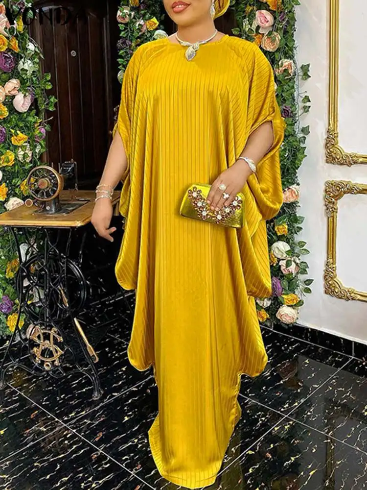 VONDA Oversized Stylish 2022 Party Sundress Bohemian Bat Sleeve Dress Femme Clothing O Neck Maxi Long Vestido Women Casual Robe
VONDA Oversized Stylish 2022 Party Sundress Bohemian Bat Sleeve Dress Femme Clothing O Neck Maxi Long Vestido Women Casual Robe