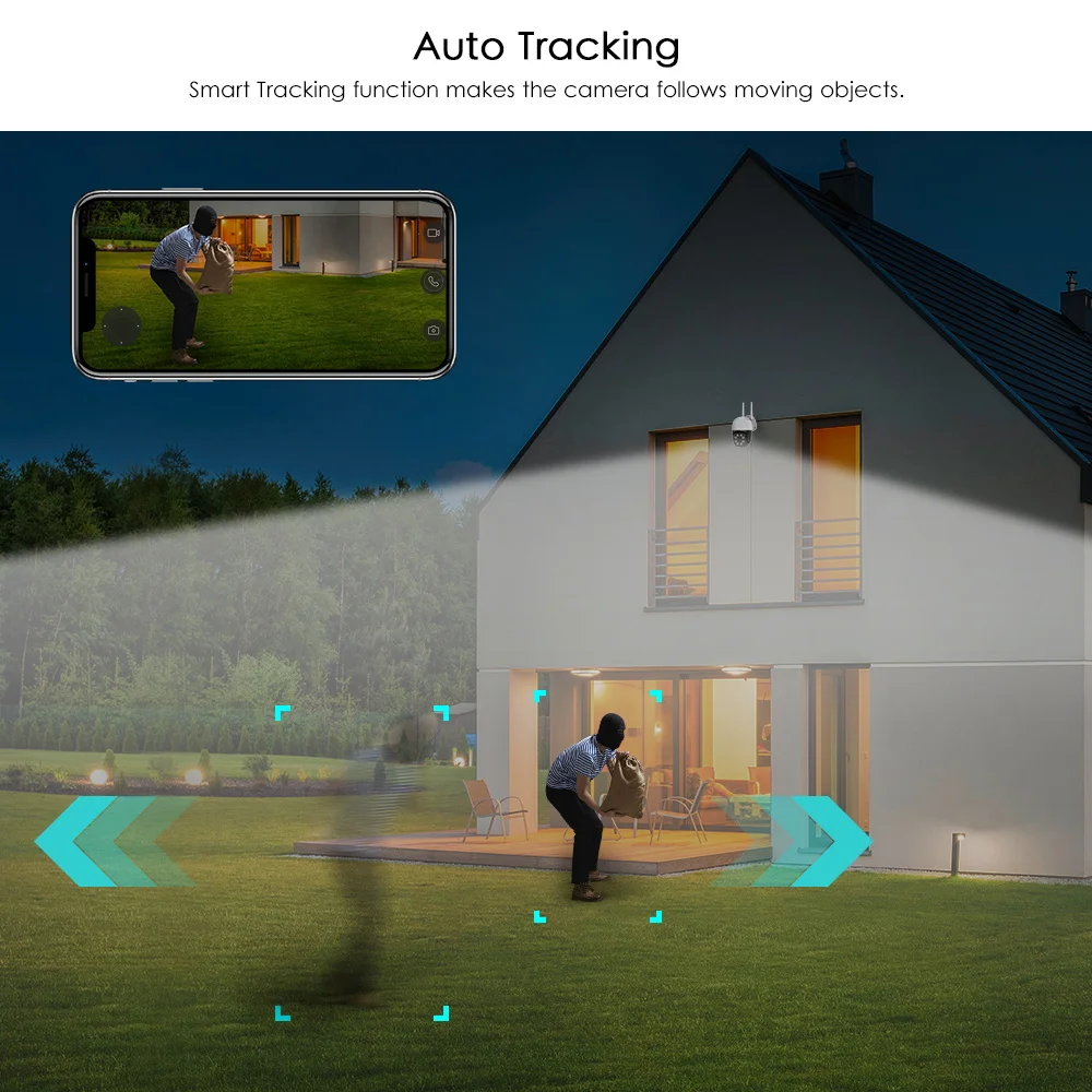Wireless Wifi Ip Camera 4w High Power Outdoor Auto Tracking 5x Digital Zoom Ai Human Detect Ptz Camera Surveillance Camera 1080p
Wireless Wifi Ip Camera 4w High Power Outdoor Auto Tracking 5x Digital Zoom Ai Human Detect Ptz Camera Surveillance Camera 1080p