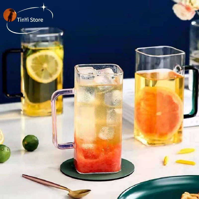4PC Heat Resistant Cups with Handle Large Clear Juice Wine Transparent Wine Glass Crystal Glass Lead-free Drinkware Water Cup
4PC Heat Resistant Cups with Handle Large Clear Juice Wine Transparent Wine Glass Crystal Glass Lead-free Drinkware Water Cup