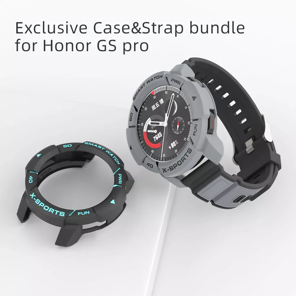 SIKAI Case & Strap Bundle for Huawei Honor Gs Pro Shell Screen Protector Cover Band Bracelet Smart Watch Accessories
SIKAI Case & Strap Bundle for Huawei Honor Gs Pro Shell Screen Protector Cover Band Bracelet Smart Watch Accessories