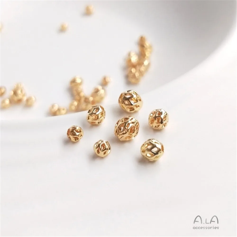 14K gold beads scattered beads hollow beads beads beads beads diy handcrafted bracelet first accessories
14K gold beads scattered beads hollow beads beads beads beads diy handcrafted bracelet first accessories