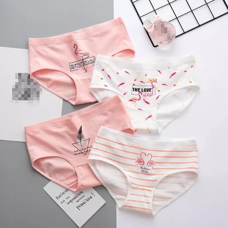 Women Feather Mid-waist Panties Combed Cotton Soft Comfortable Breathable Underwear Women Girl Lady Briefs Lingerie Femme
Women Feather Mid-waist Panties Combed Cotton Soft Comfortable Breathable Underwear Women Girl Lady Briefs Lingerie Femme