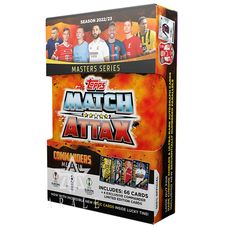 New Genuine Topps Match Attax 22/23 UEFA Champions League UEFA Champions League Commander Big Iron Box Single Box
New Genuine Topps Match Attax 22/23 UEFA Champions League UEFA Champions League Commander Big Iron Box Single Box