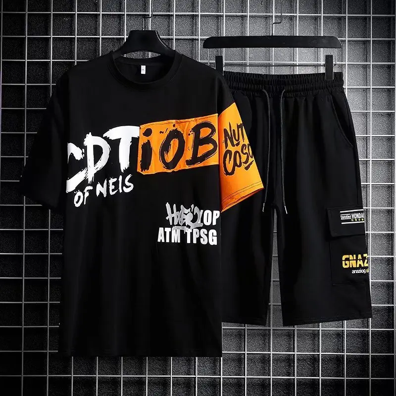 2022 Men's Sets Japan Fashion Tracksuit Two Piece Set Summer Trend Men Clothing Joggers Set Print T Shirts+Shorts Men Outfit Set
2022 Men's Sets Japan Fashion Tracksuit Two Piece Set Summer Trend Men Clothing Joggers Set Print T Shirts+Shorts Men Outfit Set