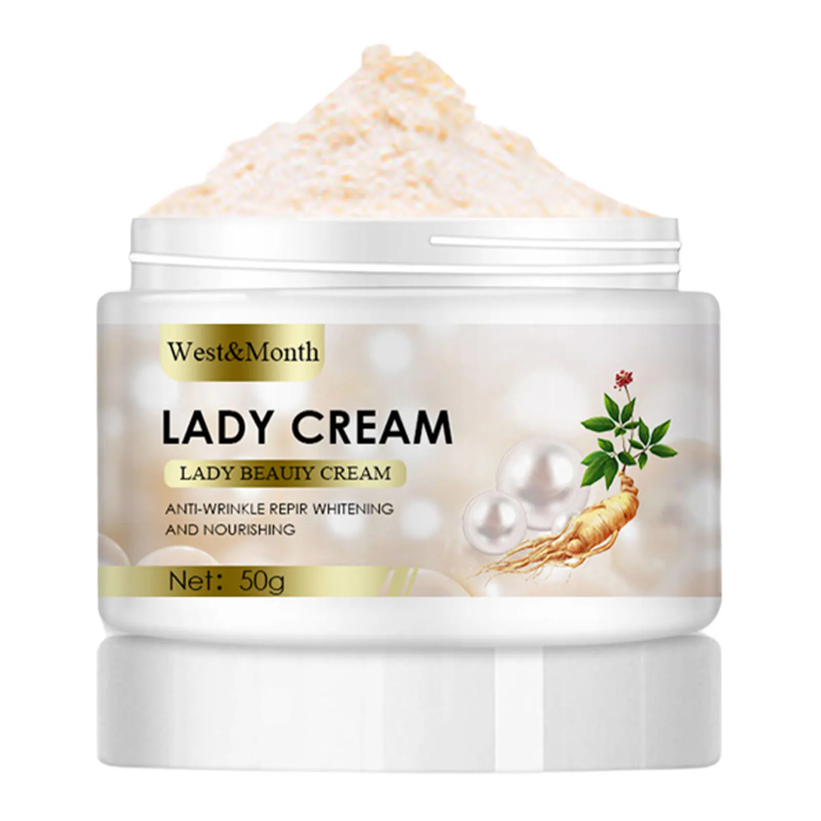 Ginseng Pearl Lady Cream Skin Rejuvenating Face Moisturizer Reduces Wrinkles Fine Lines Natural Day Cream Night Cream
Ginseng Pearl Lady Cream Skin Rejuvenating Face Moisturizer Reduces Wrinkles Fine Lines Natural Day Cream Night Cream