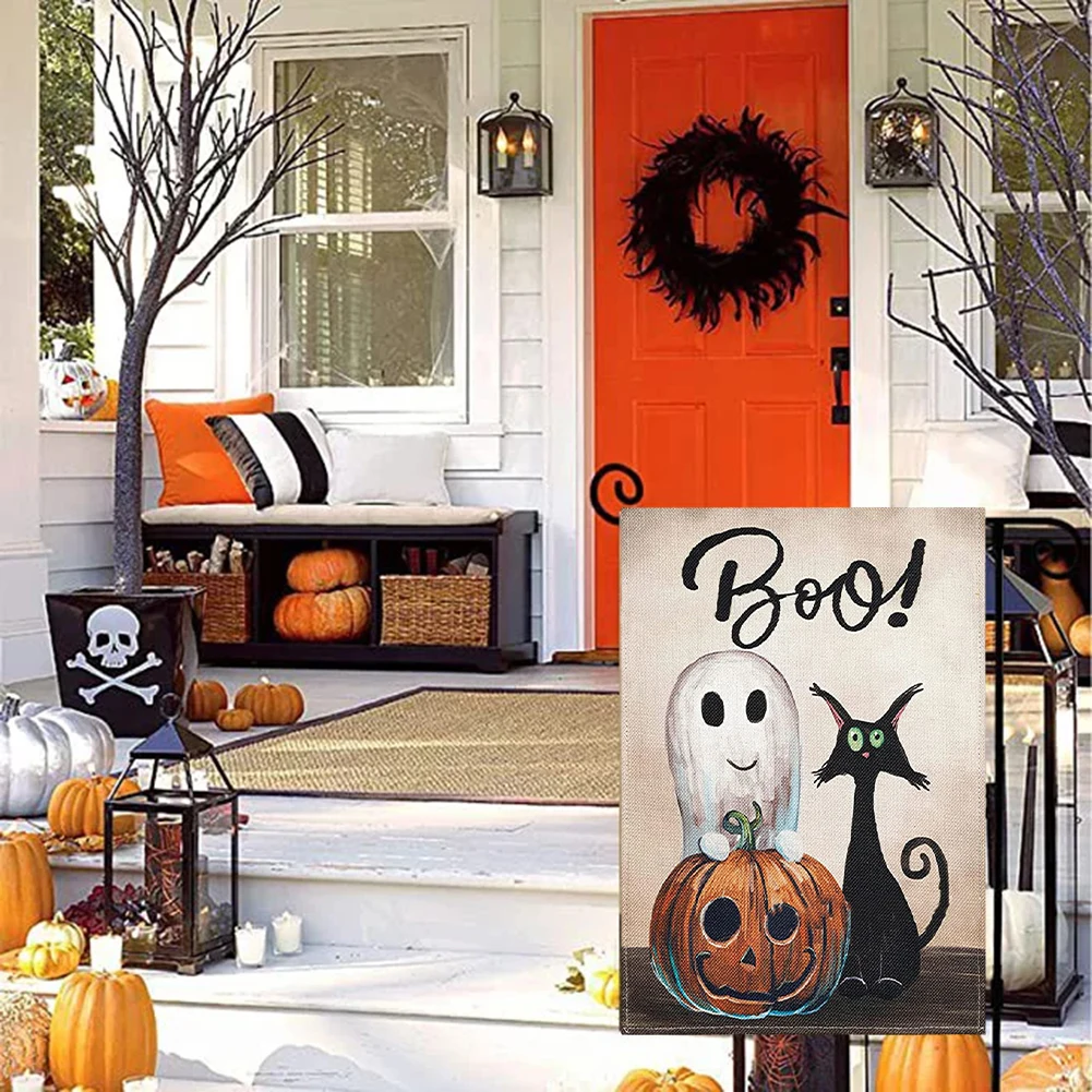 Halloween Garden Flag 30x45cm Linen Halloween Flag Autumn Vertical Banner Burlap Ornament Outdoor Garden Yard Patio Decoration
Halloween Garden Flag 30x45cm Linen Halloween Flag Autumn Vertical Banner Burlap Ornament Outdoor Garden Yard Patio Decoration