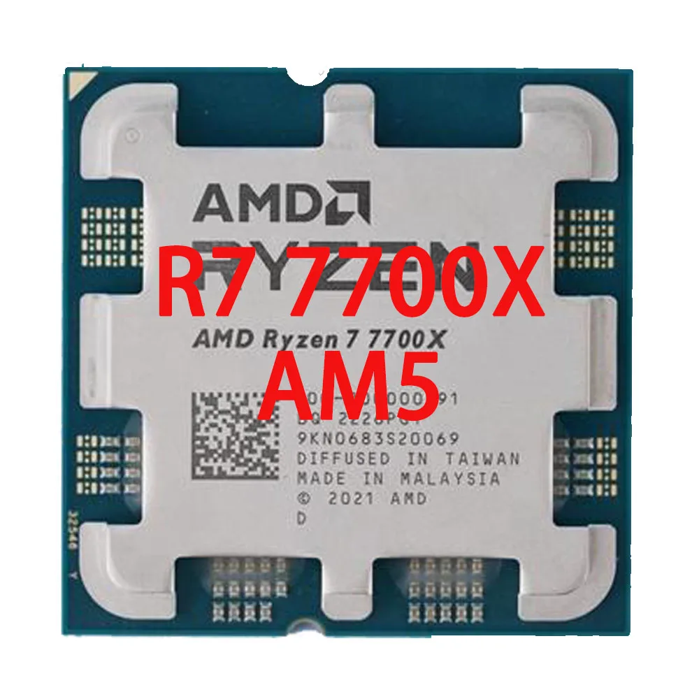 For Ryzen 7 7700X R7 7700X 4.5 GHz 8-Core 16-Thread CPU Processor 5NM L3=32M 100-000000591 Socket AM5 Tray
For Ryzen 7 7700X R7 7700X 4.5 GHz 8-Core 16-Thread CPU Processor 5NM L3=32M 100-000000591 Socket AM5 Tray