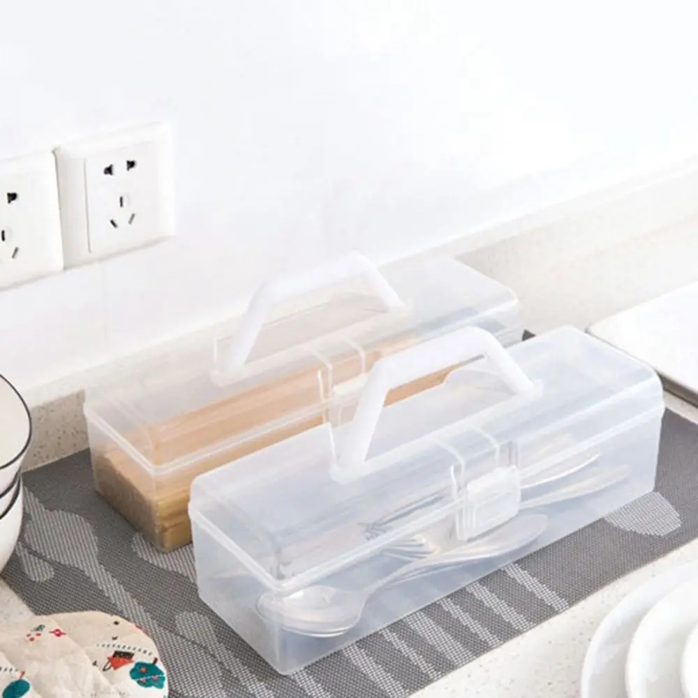 Portable Tableware Storage Box Handheld Chopsticks Transparent Box Food Storage Box Pasta Container with Lid
Portable Tableware Storage Box Handheld Chopsticks Transparent Box Food Storage Box Pasta Container with Lid