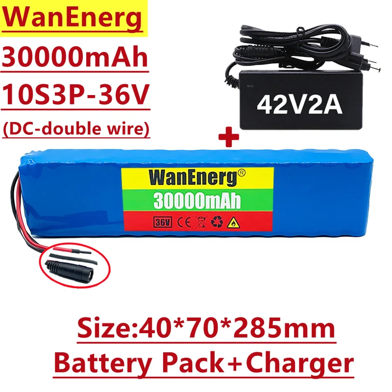 10s3p 36V lithium ion battery, 36V, 30000mAh, 600W, BMS 20a, suitable for xiaomijia m365 Pro bicycle, with optional plug
10s3p 36V lithium ion battery, 36V, 30000mAh, 600W, BMS 20a, suitable for xiaomijia m365 Pro bicycle, with optional plug