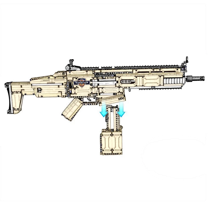 Moc 1:1 SWAT Military High-Tech WW2 Weapon Assault Rifle Models Building Blocks City Police Compatible for GUN Bricks Toys
Moc 1:1 SWAT Military High-Tech WW2 Weapon Assault Rifle Models Building Blocks City Police Compatible for GUN Bricks Toys