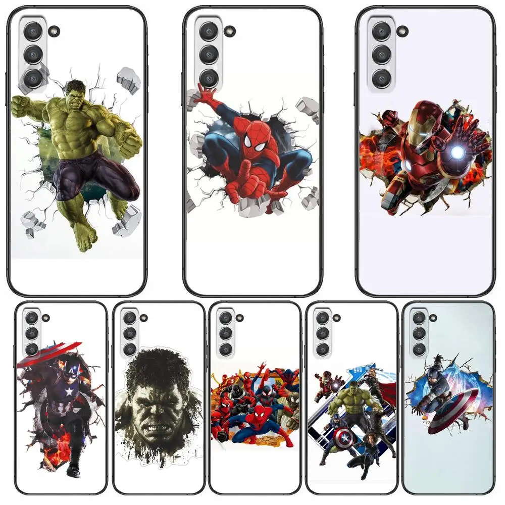 

3D Hulk Spiderman Phone cover hull For SamSung Galaxy s6 s7 S8 S9 S10E S20 S21 S5 S30 Plus S20 fe 5G Lite Ultra Edge