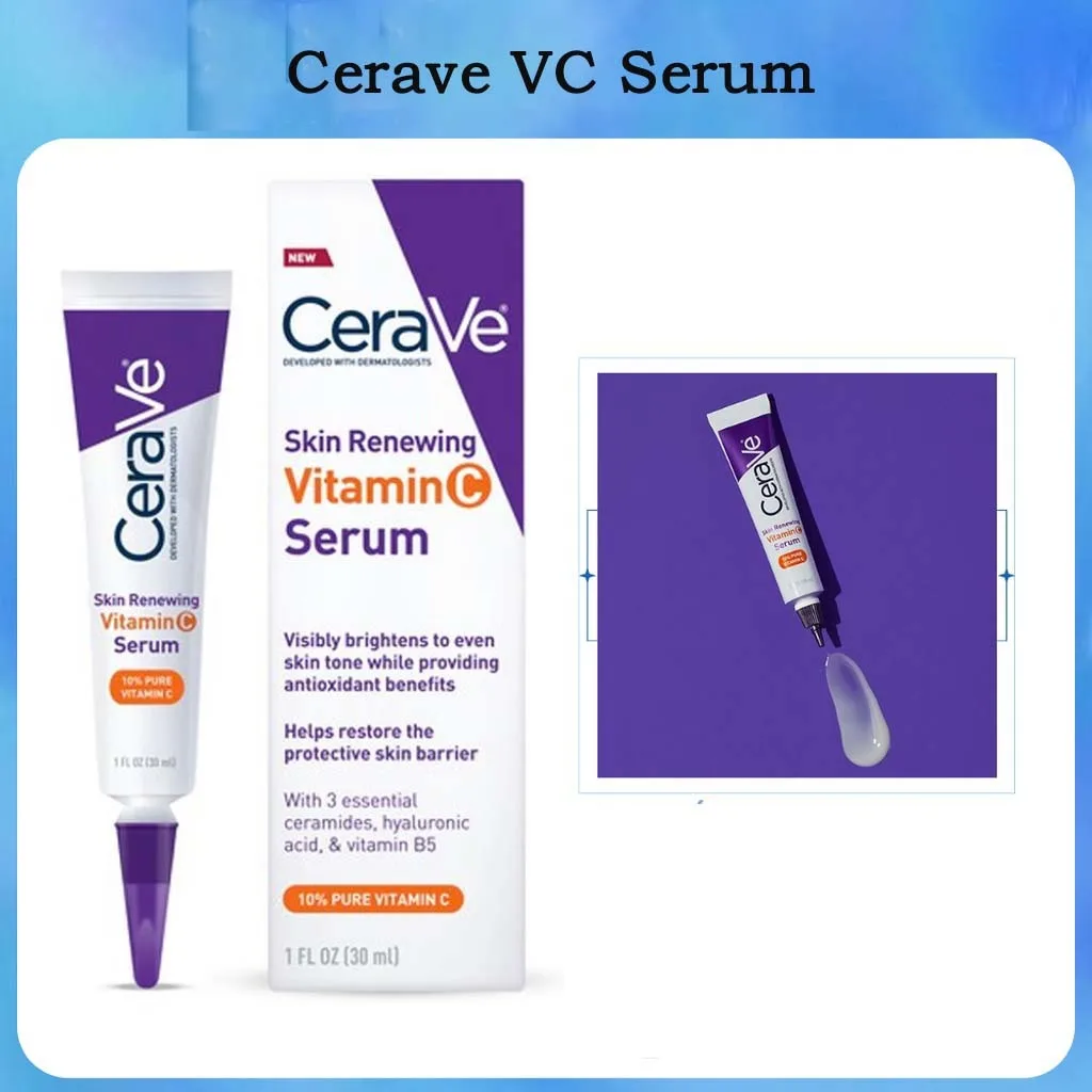 

CeraVe Vitamin C Serum With Hyaluronic Acid Skin Brightening Serum For Face With 10% Pure Vitamin C 30ML