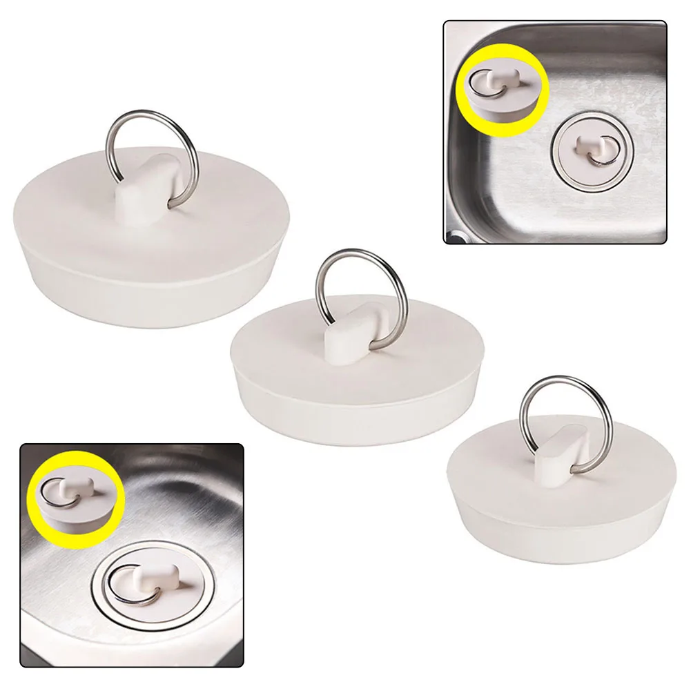 Rubber Sink Plug Drain Stopper White Fit With Hanging Ring Bathroom Bathtub Plug Pool Laundry Pool Plug Accessories 43/47/51mm
Rubber Sink Plug Drain Stopper White Fit With Hanging Ring Bathroom Bathtub Plug Pool Laundry Pool Plug Accessories 43/47/51mm