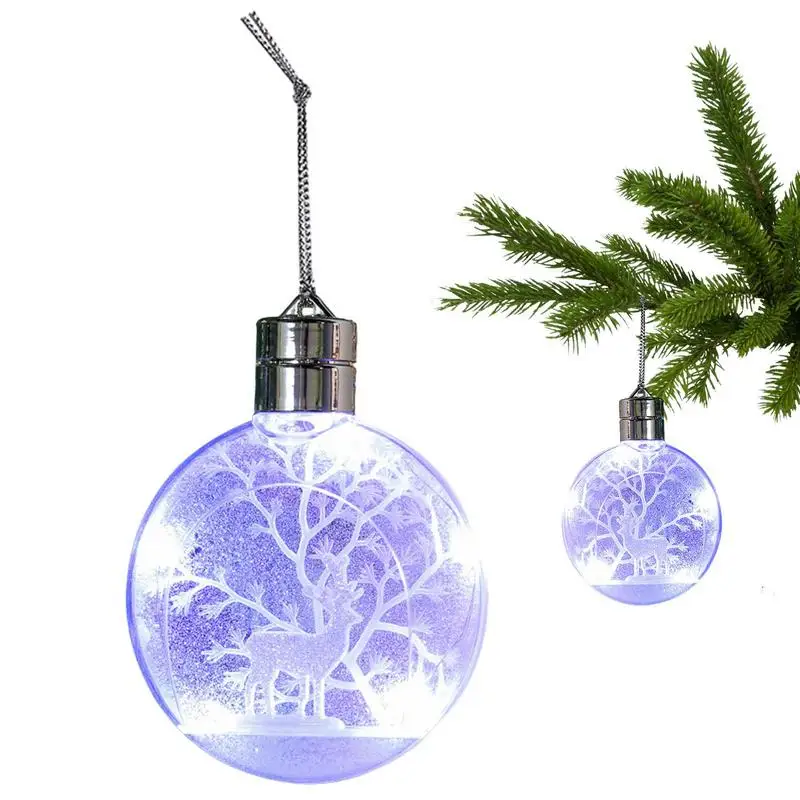 Lighted Christmas Ball Ornaments Transparent Lighted Pendants Classic Christmas Ball Seasonal Decors For Christmas Tree Window
Lighted Christmas Ball Ornaments Transparent Lighted Pendants Classic Christmas Ball Seasonal Decors For Christmas Tree Window