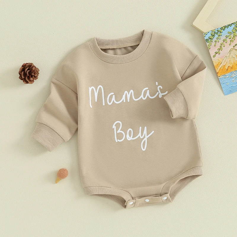 Одежда для мальчиков Mamas, детский пузырьковый комбинезон, свитшот с длинным рукавом и надписью для новорожденных, боди, топ, комбинезон, наряды
Одежда для мальчиков Mamas, детский пузырьковый комбинезон, свитшот с длинным рукавом и надписью для новорожденных, боди, топ, комбинезон, наряды