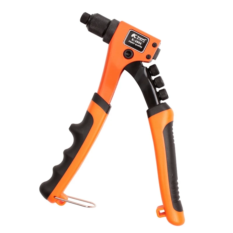 Heavy Duty Hand Riveter Professional Mini Rivet with 4 Interchangeable Heads Suitable for Metal, Plastic and Leather
Heavy Duty Hand Riveter Professional Mini Rivet with 4 Interchangeable Heads Suitable for Metal, Plastic and Leather