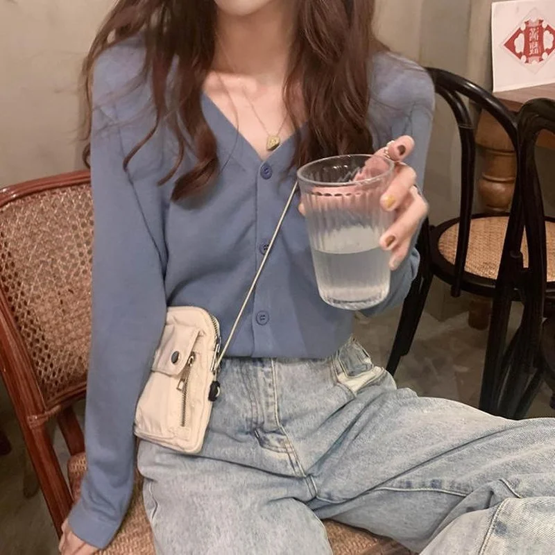 Knitted Cardigan Green Women Spring V Neck Long Sleeved Streetwear Ribbed Shirt Basic Buttons Up Femme Chic Lazy Cardigan Mujer
Knitted Cardigan Green Women Spring V Neck Long Sleeved Streetwear Ribbed Shirt Basic Buttons Up Femme Chic Lazy Cardigan Mujer