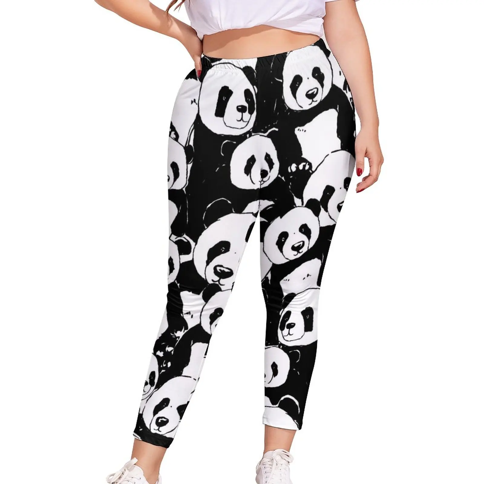 Black And White Panda Leggings Ladies Funny Animal Print Pattern Leggins Hight Waist Essentials Cycling Pants Big Size 5XL
Black And White Panda Leggings Ladies Funny Animal Print Pattern Leggins Hight Waist Essentials Cycling Pants Big Size 5XL