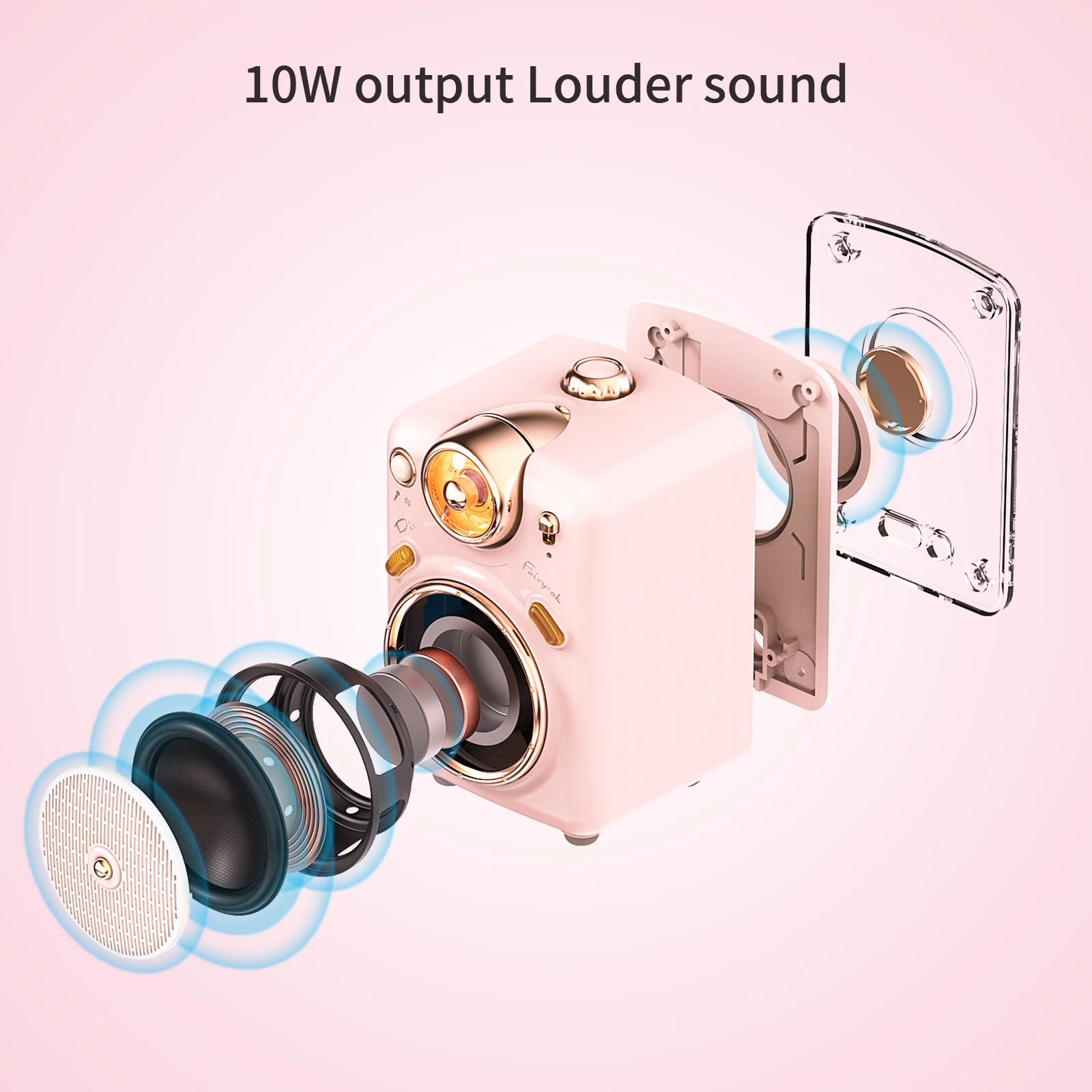 Портативная Bluetooth-Колонка Divoom Fairy-OK с микрофоном и функцией караоке изменением
