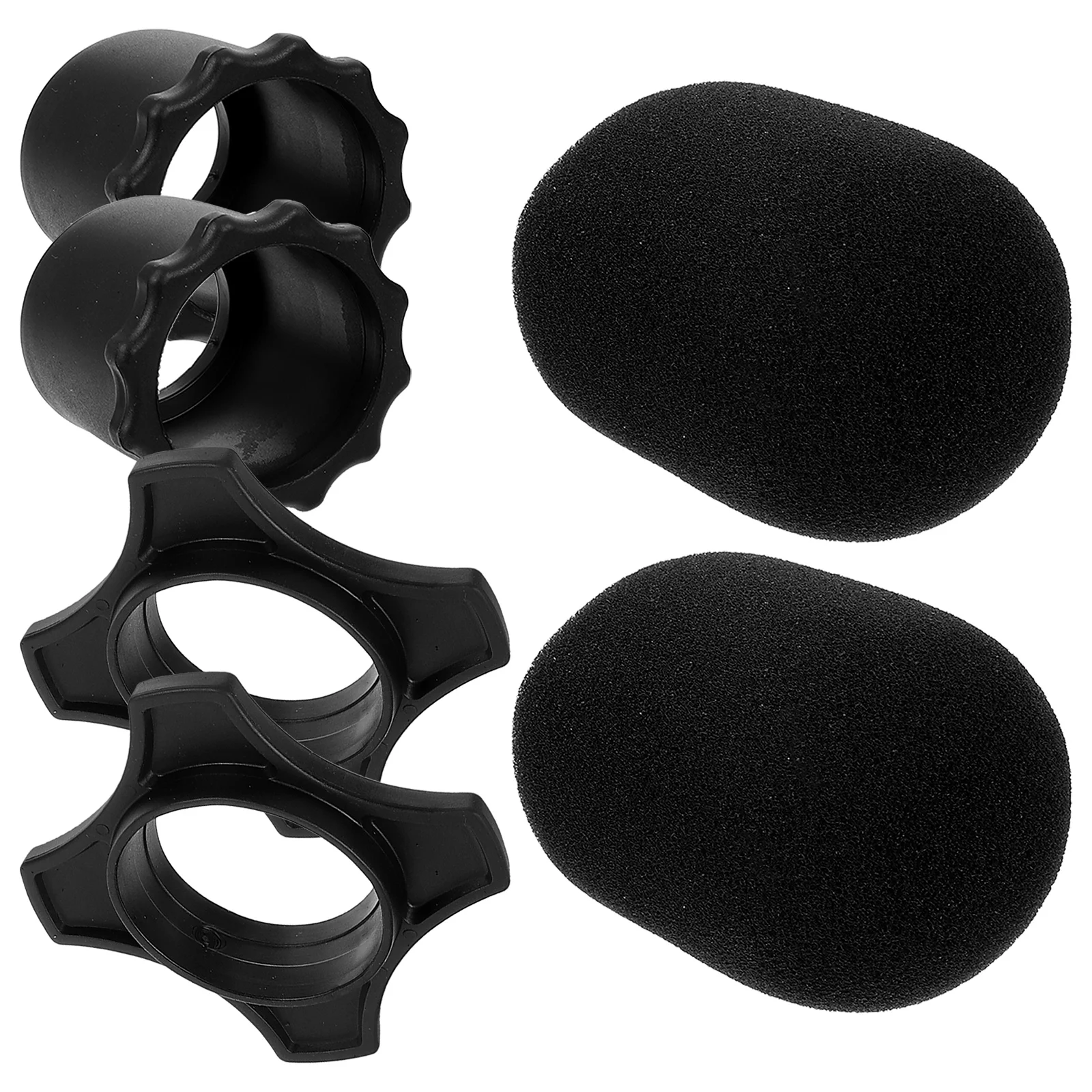 

2 Sets Sponge Mic Cover Sponges Microphone Covers Universal Protector Protective