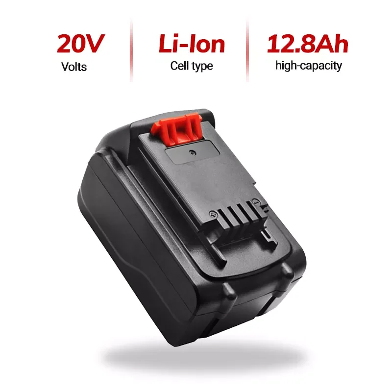 100% high quality 18V/20V 12.8Ah Li-ion Rechargeable Battery for BLACK&DECKER LB20 LBX20 LBXR20 Power Tool Replacement Batte
100% high quality 18V/20V 12.8Ah Li-ion Rechargeable Battery for BLACK&DECKER LB20 LBX20 LBXR20 Power Tool Replacement Batte