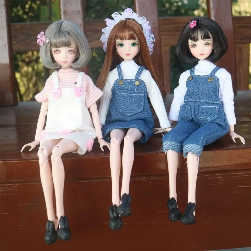 New Bjd Doll 1/6 for Girl 14/16 Joints Fashion Clothes Beautiful Dress Up Diy Kid Children Toys Draw or Open Eyes
New Bjd Doll 1/6 for Girl 14/16 Joints Fashion Clothes Beautiful Dress Up Diy Kid Children Toys Draw or Open Eyes