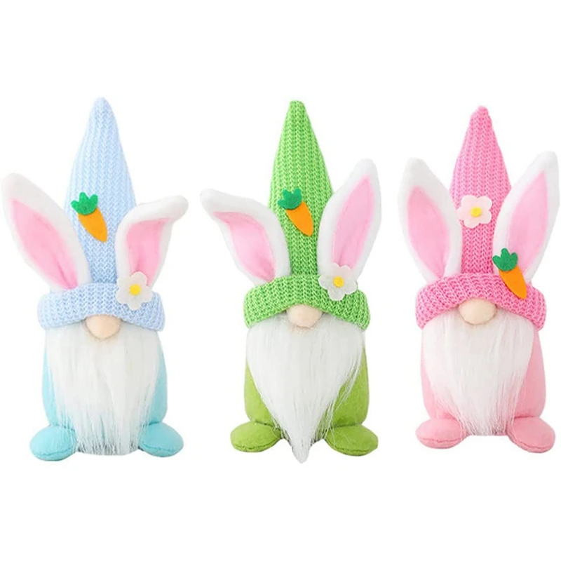 3 Pcs Easter Gnomes Plush Bunny Gnome Easter Knomes Decorations Easter Bunny Decor Gnomes Plush
3 Pcs Easter Gnomes Plush Bunny Gnome Easter Knomes Decorations Easter Bunny Decor Gnomes Plush
