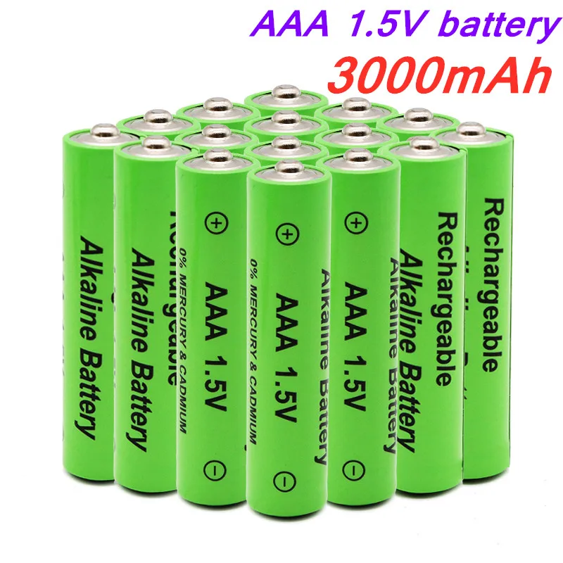 1.5V AAA battery 3000mAh alkaline AAA rechargeable battery for remote control toy light battery high capacity Long endurance
1.5V AAA battery 3000mAh alkaline AAA rechargeable battery for remote control toy light battery high capacity Long endurance