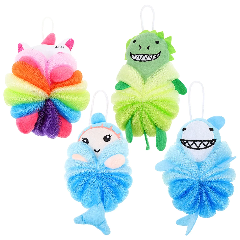 4 Pcs Portable Children's Bath Ball Toddler Baby Puff Sponges Shower Cartoon Exfoliating Balls
4 Pcs Portable Children's Bath Ball Toddler Baby Puff Sponges Shower Cartoon Exfoliating Balls