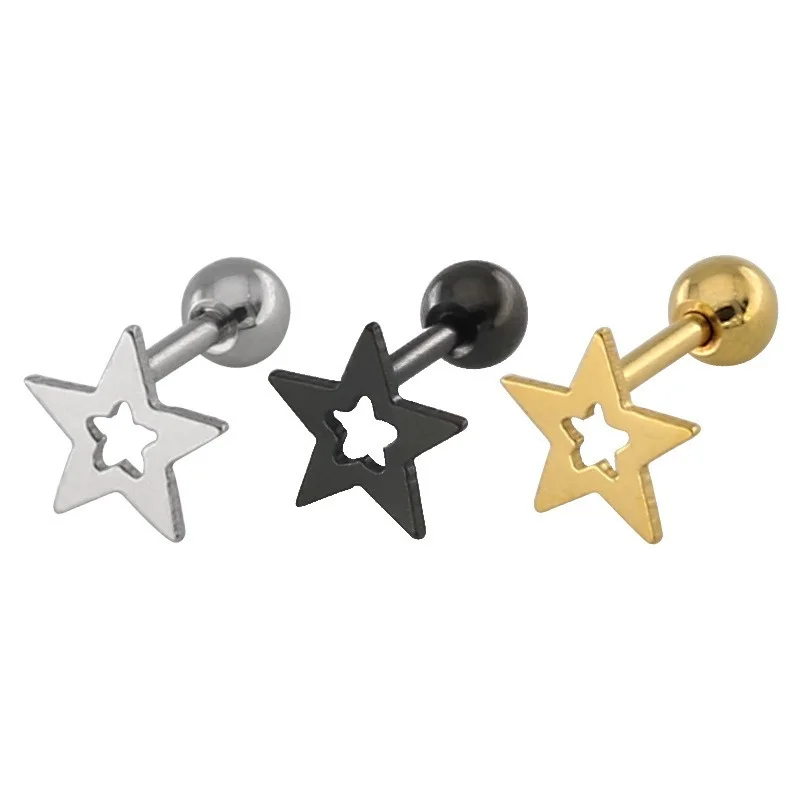 Fashion Five-pointed Star Small Star Titanium Steel Earring Stainless Steel Earring Hypoallergenic Unisex
Fashion Five-pointed Star Small Star Titanium Steel Earring Stainless Steel Earring Hypoallergenic Unisex